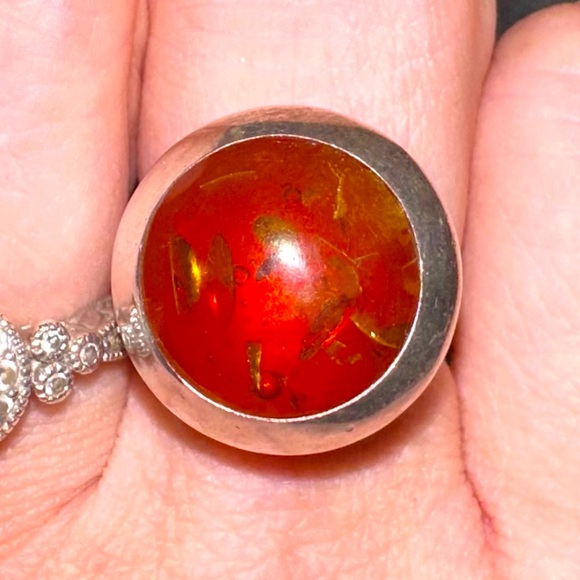 bedrockBarbie Jewelry - Vintage Texaco Amber Ring ❤️🐺🔥